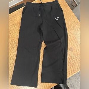 True Religion Black Sweatpants medium